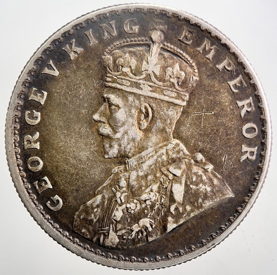 1917 India One Rupee Silver Coin | Very High Grade | a5961