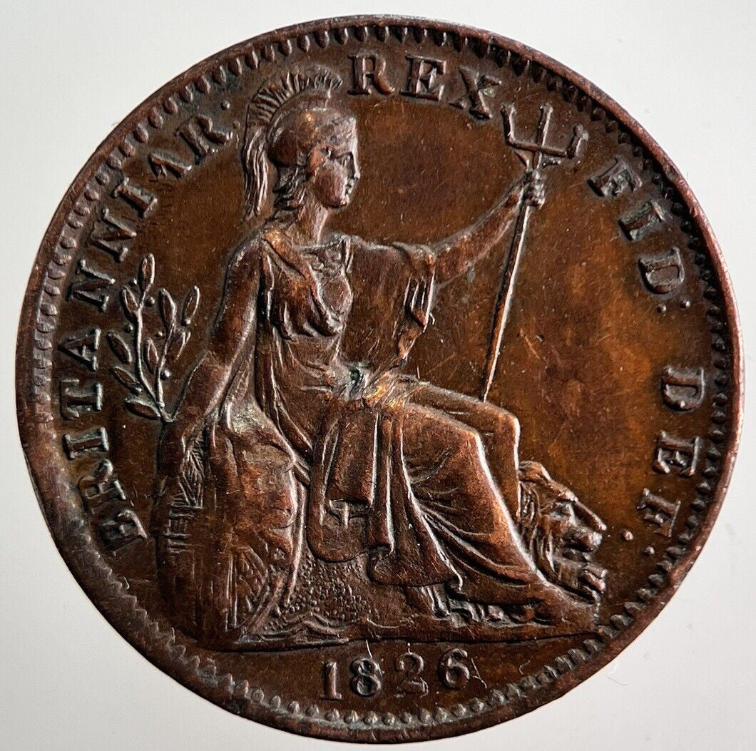 1826 George IV Farthing Coin | Very High Grade