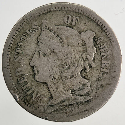 US USA 3 Cents III Coin | Fine Collectable Grade