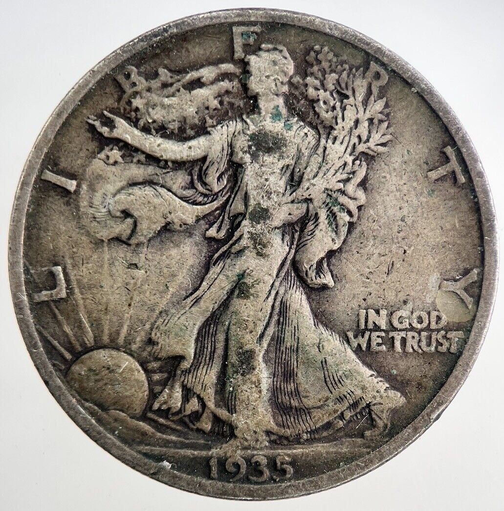 1935 - S US Liberty Half Dollar Silver Coin | Fine Collectable Grade | a9275