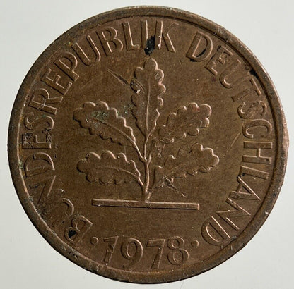 1978 Germany 1 Pfennig Coin | Fine Collectable Grade