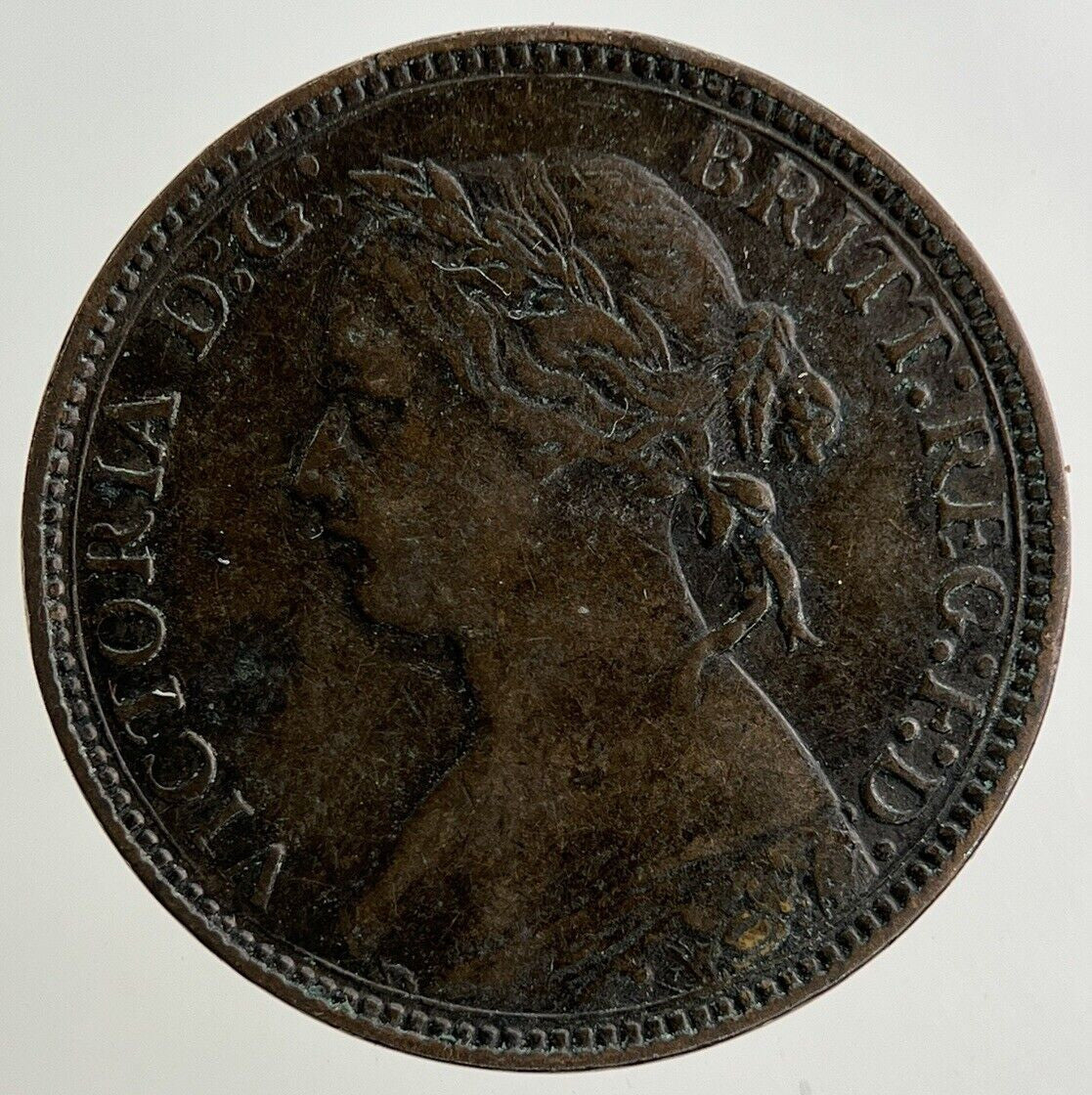 1875 - H Victoria Farthing Coin | Fine Collectable Grade