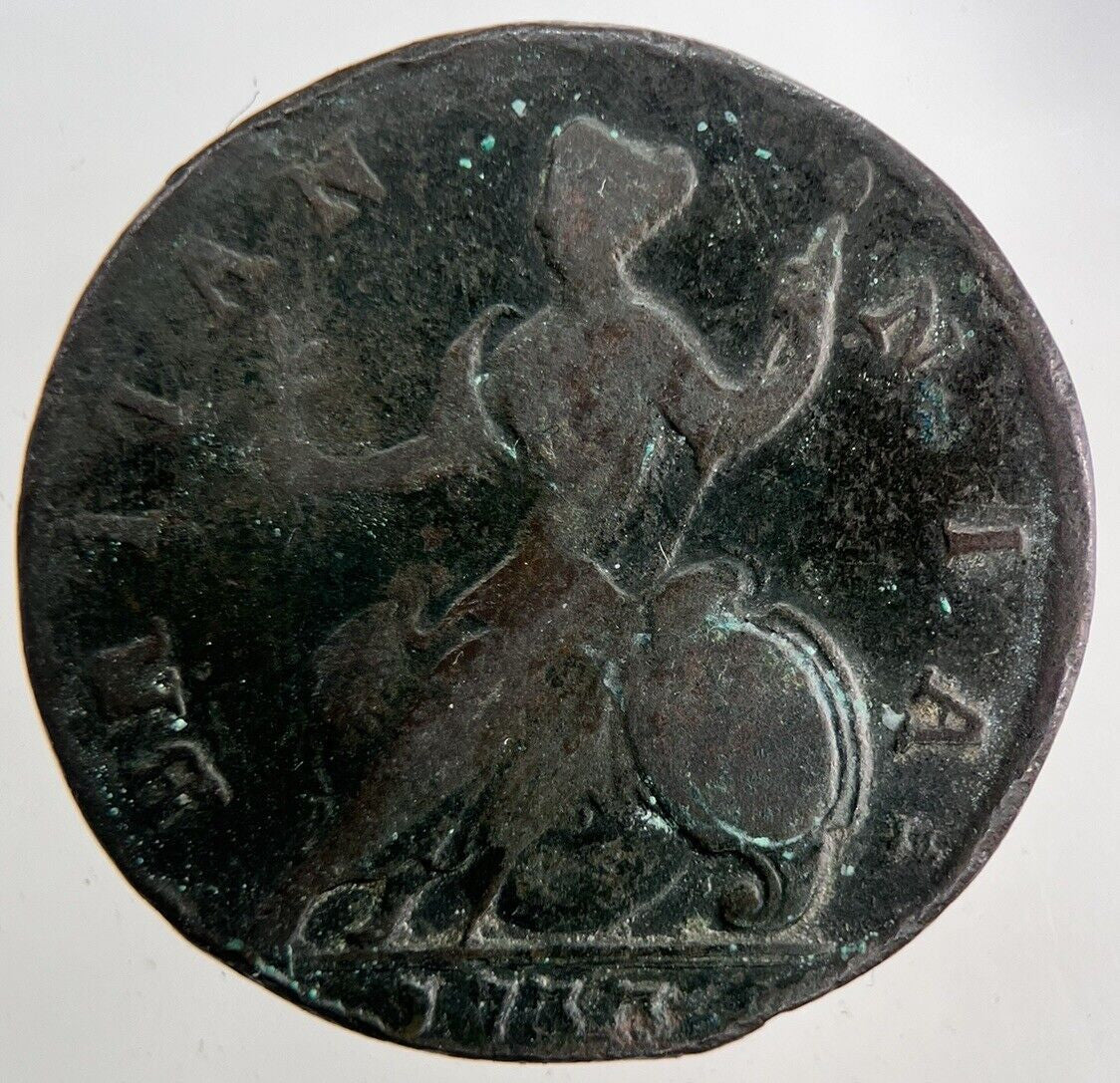 1733 George II 2nd Half - Penny Coin | Fine Collectable Grade