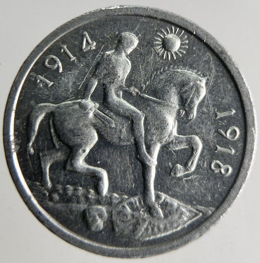 British Aluminium War Medal Token 18mm Coin | Fine Collectable Grade