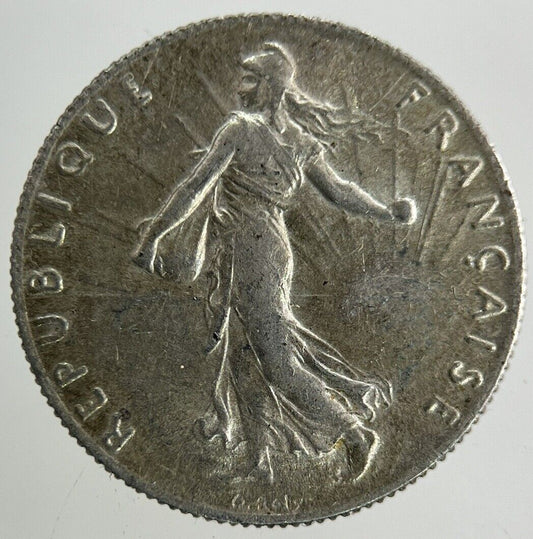 1907 France 50 Centimes Silver Coin | Fine Collectable Grade