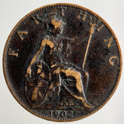 1902 Edward VII Farthing Coin | Fine Collectable Grade