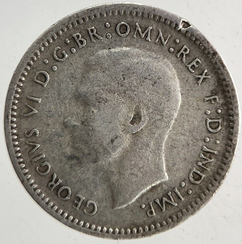 1943 Australia Threepence Silver Coin | Fine Collectable Grade