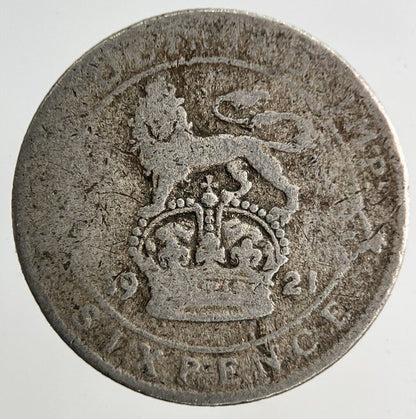 1921 George V Sixpence Silver Coin | Fair Grade
