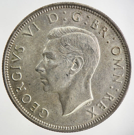 1944 George VI Half - Crown Silver Coin | Very High Grade