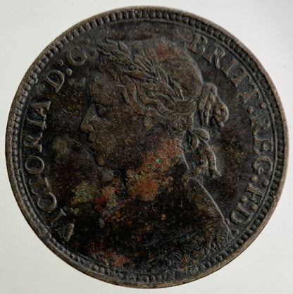 1875 - H Victoria Farthing Coin | Fine Collectable Grade