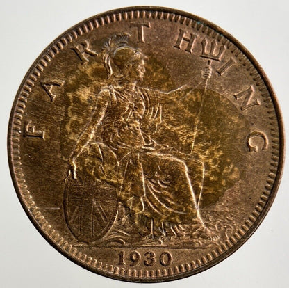 1930 George V Farthing Coin | UNC Uncirculated Grade