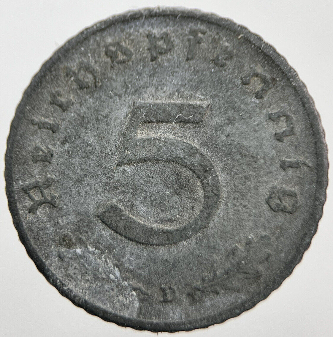 1941-D Germany Nazi 5 Pfennig Coin | Collectable Grade | a1541