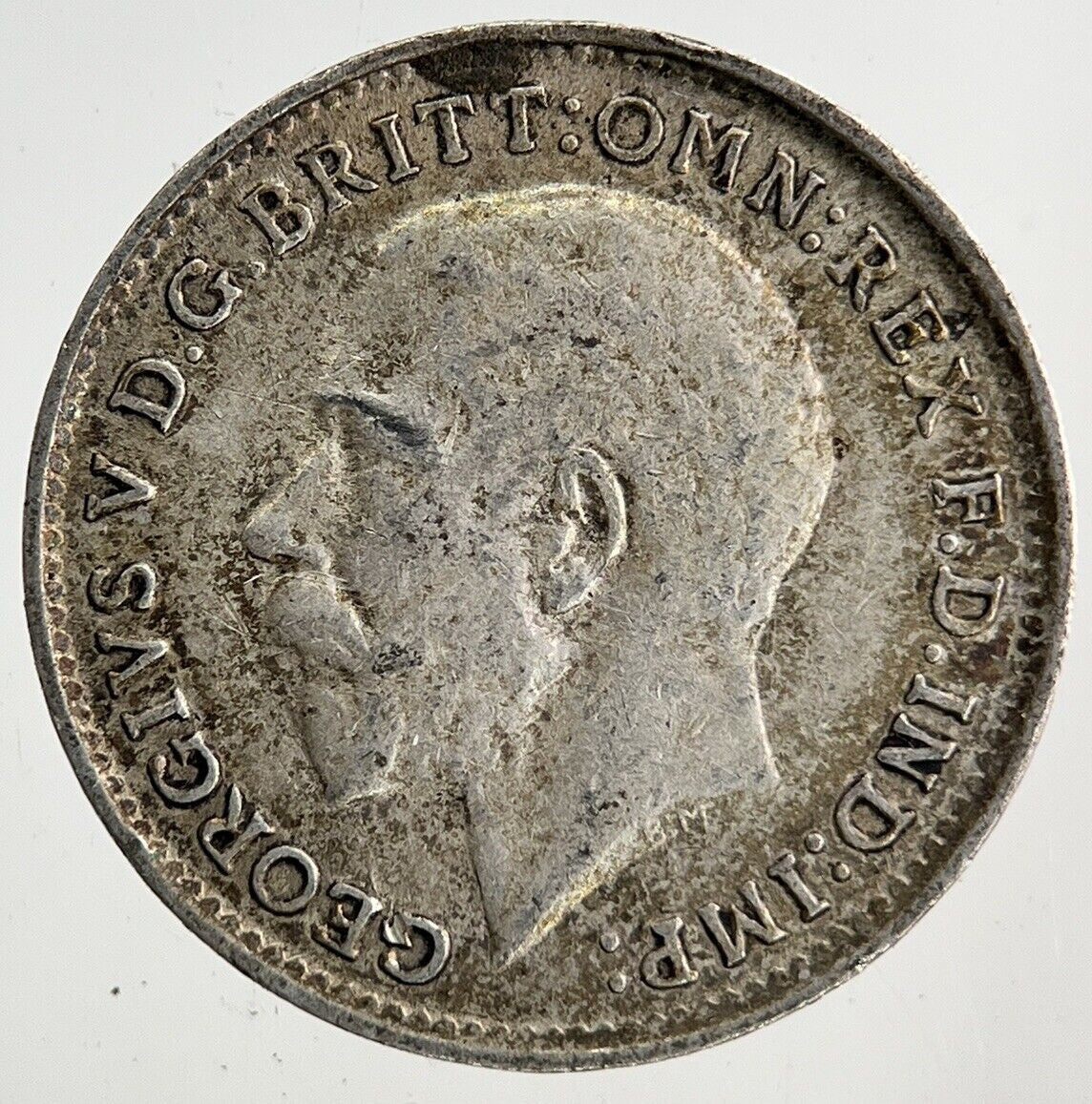 1917 George V Threepence Silver Coin | Very High Grade