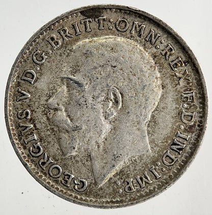 1917 George V Threepence Silver Coin | Very High Grade
