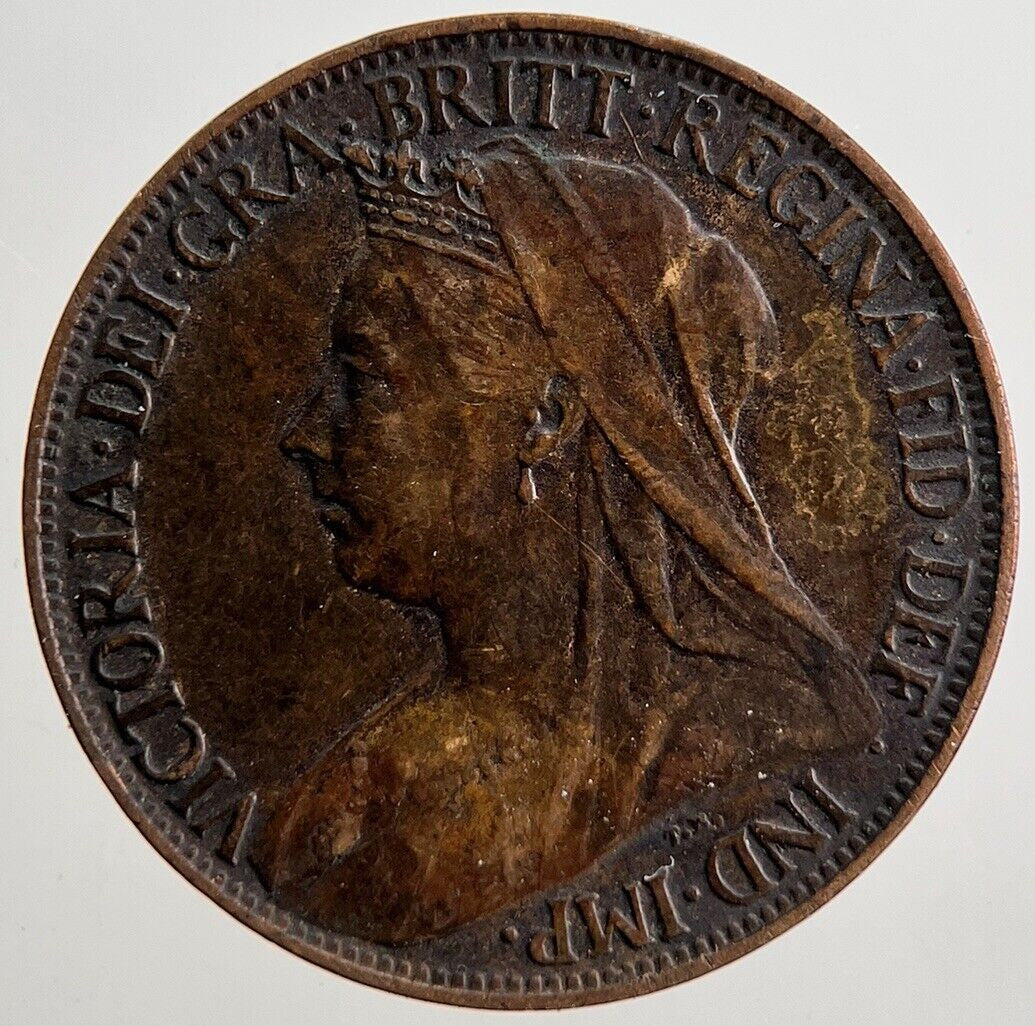 1900 Victoria British Farthing Coin | Very High Grade | a2582