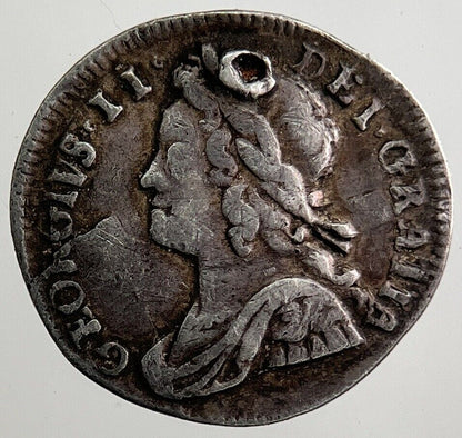 1731 George II 2nd Maundy 1 One - Pence Silver Coin | Collectable Grade | a8089