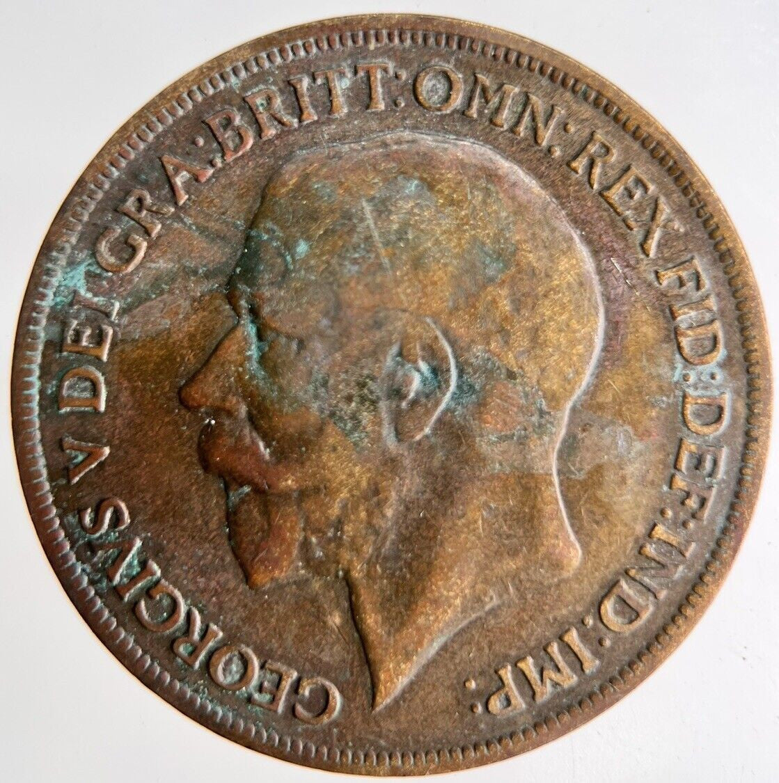 1917 George V One Penny Coin | Collectable Grade