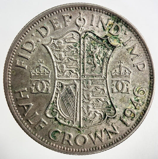 1946 George VI Half - Crown Silver Coin | Very High Grade