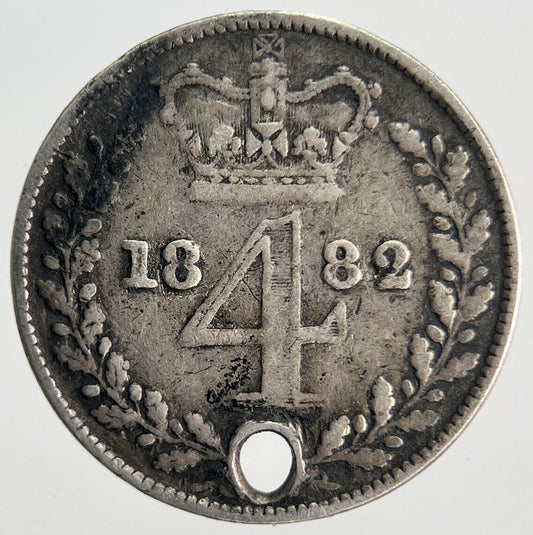 1882 Victoria Maundy Four - Pence Silver Coin | Collectable Grade | a422