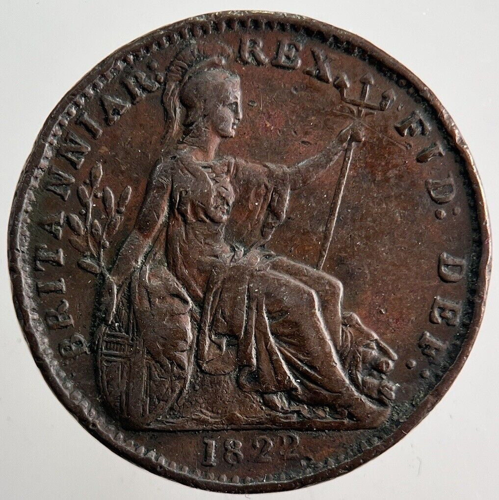 1822 George IV Farthing Coin | Very High Grade