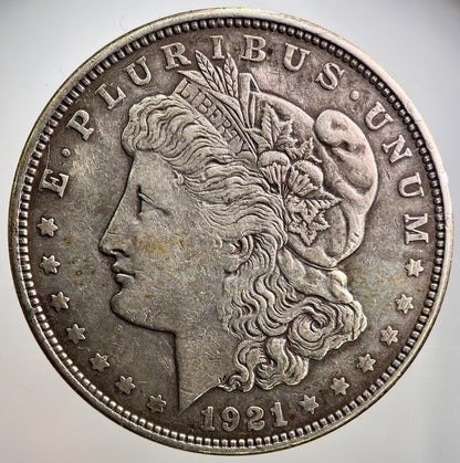 1921-D US USA Morgan Dollar Silver Coin | Fine Collectable Grade | a2647
