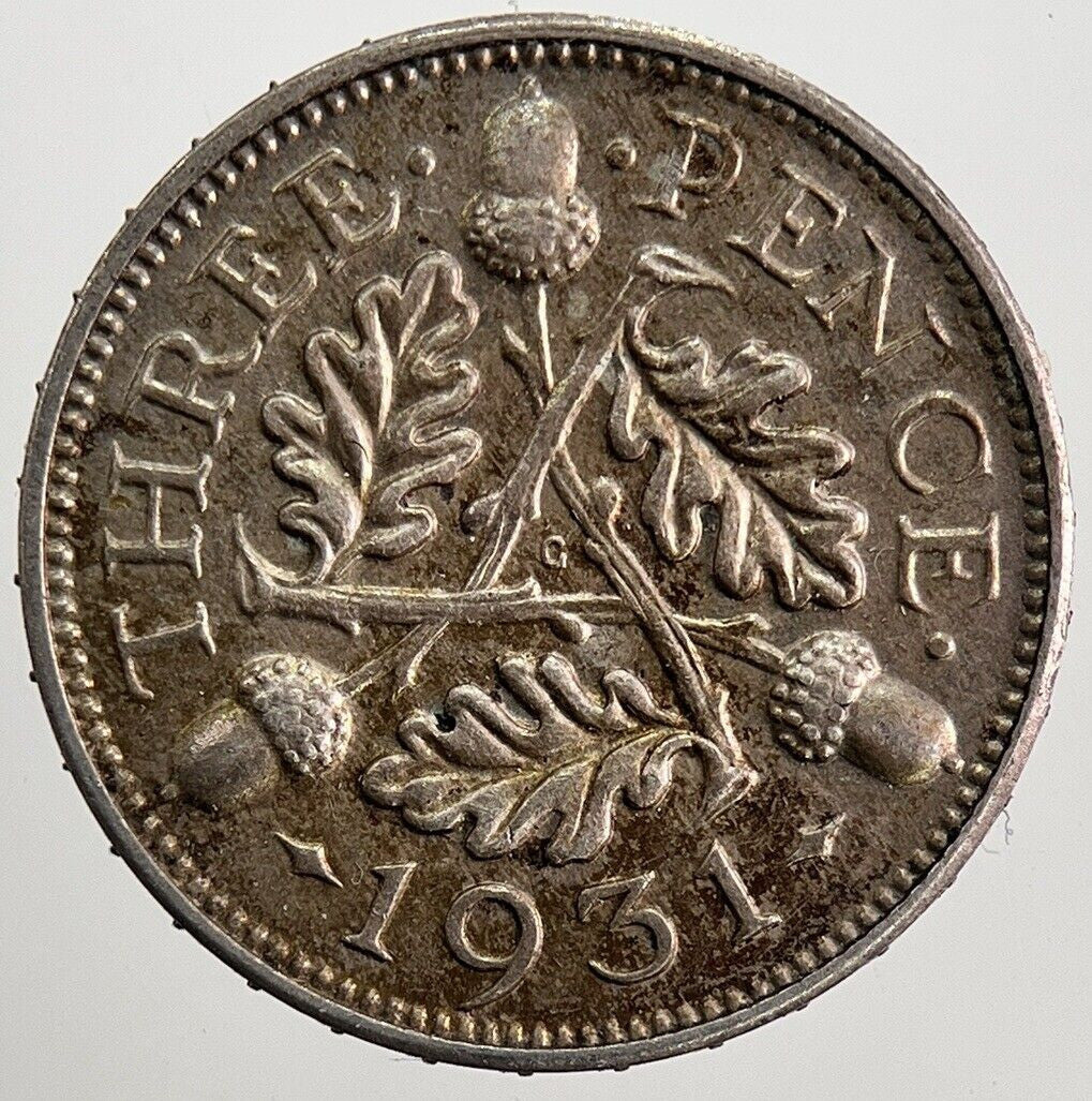 1931 George V Threepence Silver Coin | Very High Grade | a5615
