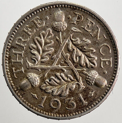 1931 George V Threepence Silver Coin | Very High Grade | a5615