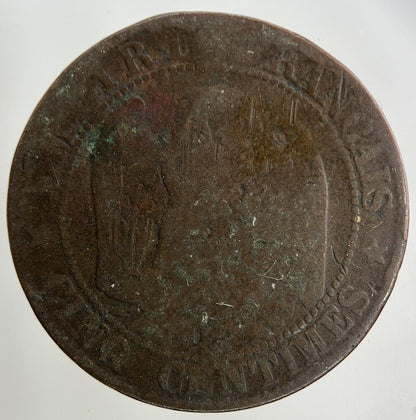1856 France 5 Centimes Coin | Fair Grade