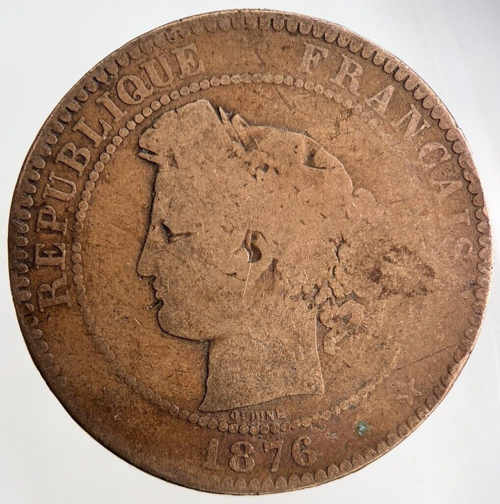 1876 France 10 Centimes Coin | Collectable Grade