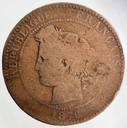 1876 France 10 Centimes Coin | Collectable Grade