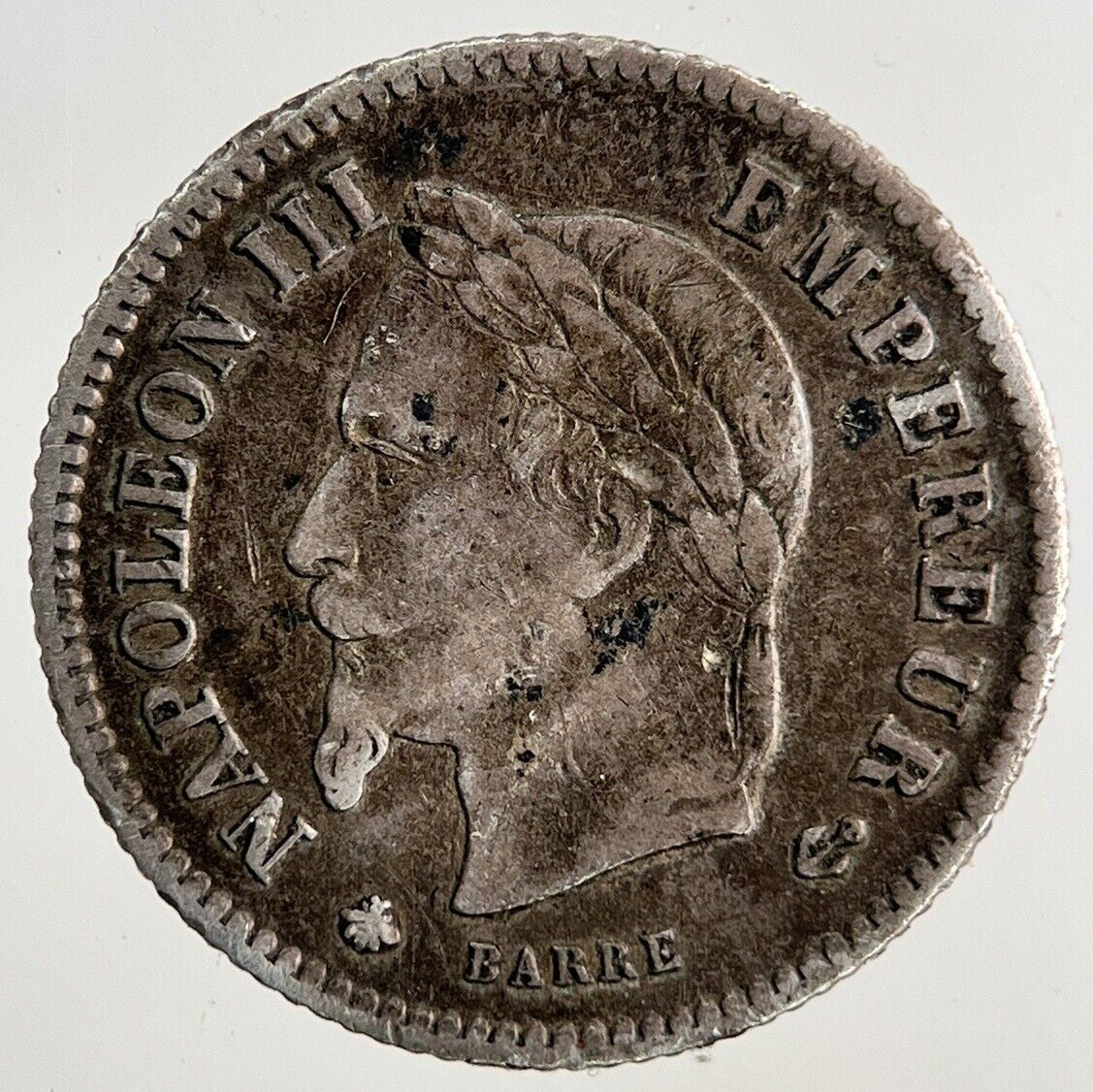 1867 France 20 Centimes Silver Coin | Fine Collectable Grade
