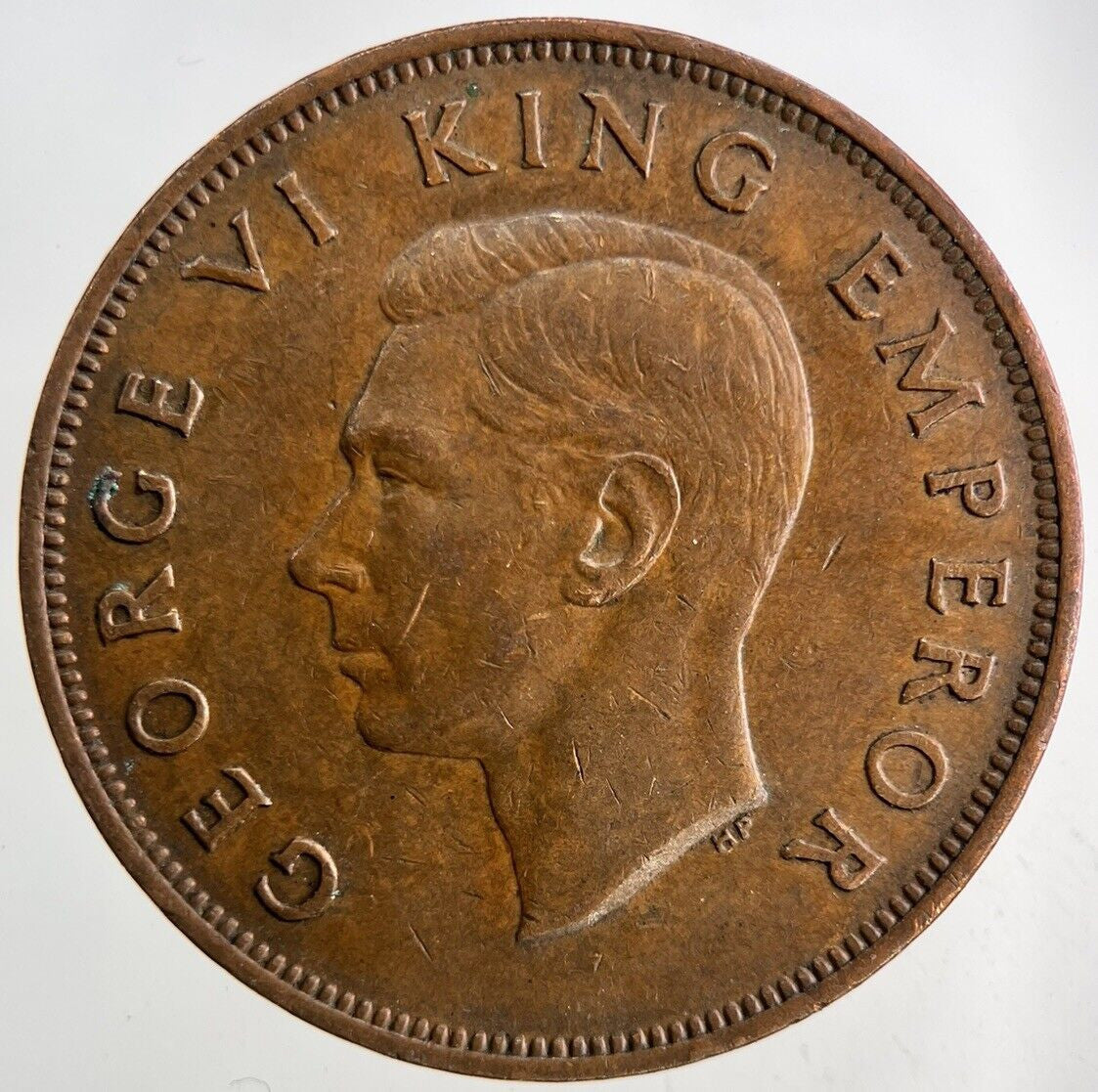 1944 New Zealand One Penny Coin | Very High Grade