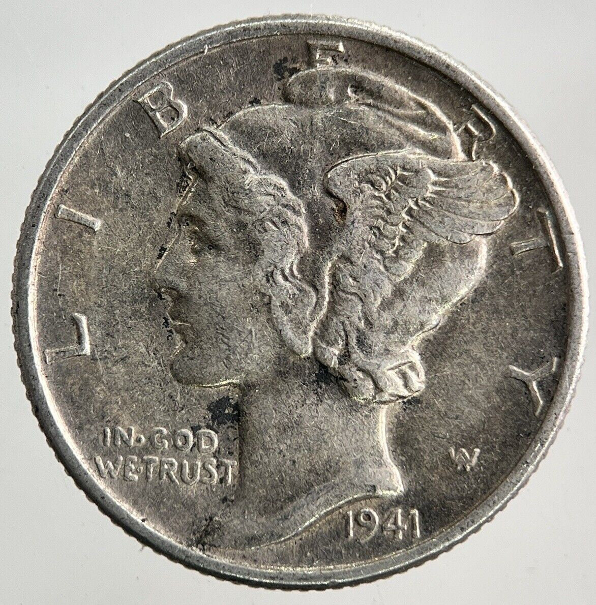 1941 US USA Mercury One Dime Silver Coin | Very High Grade