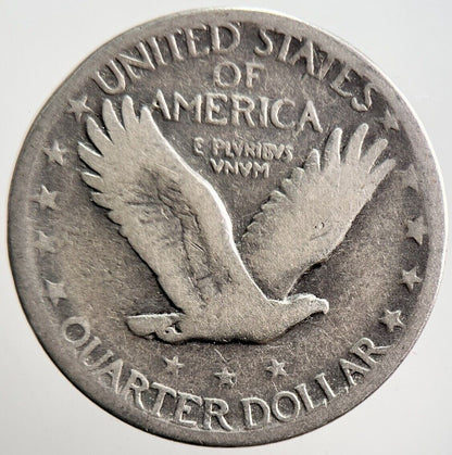 1926 - S US USA Standing Liberty Quarter Silver Coin | Collectable Grade | a3601
