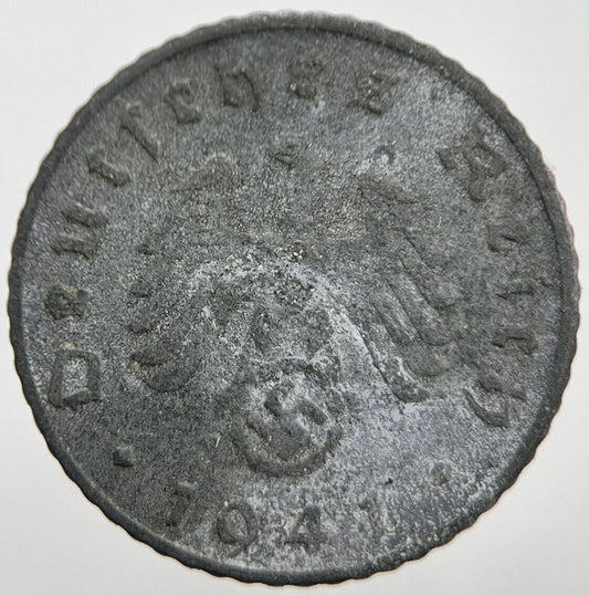 1941 - D Germany Nazi 5 Pfennig Coin | Collectable Grade | a1541