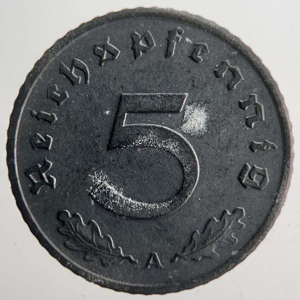 1942 - A Germany Nazi 5 Pfennig Coin | Fine Collectable Grade | a4543