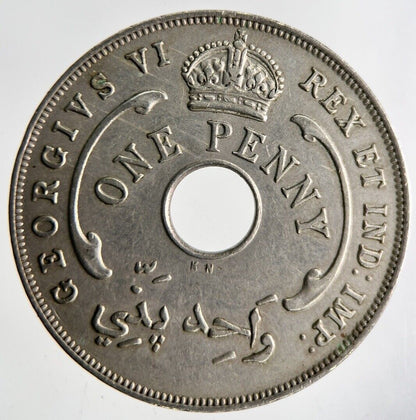 1940 West Africa One Penny Coin | Fine Collectable Grade