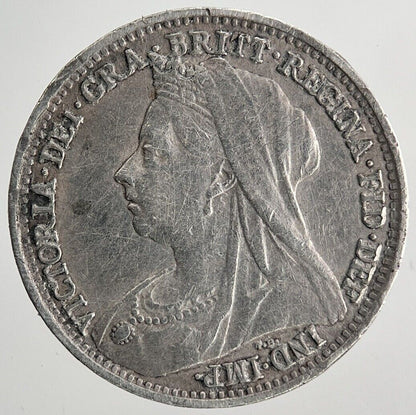1898 Victoria Threepence Silver Coin | Very High Grade | a9706