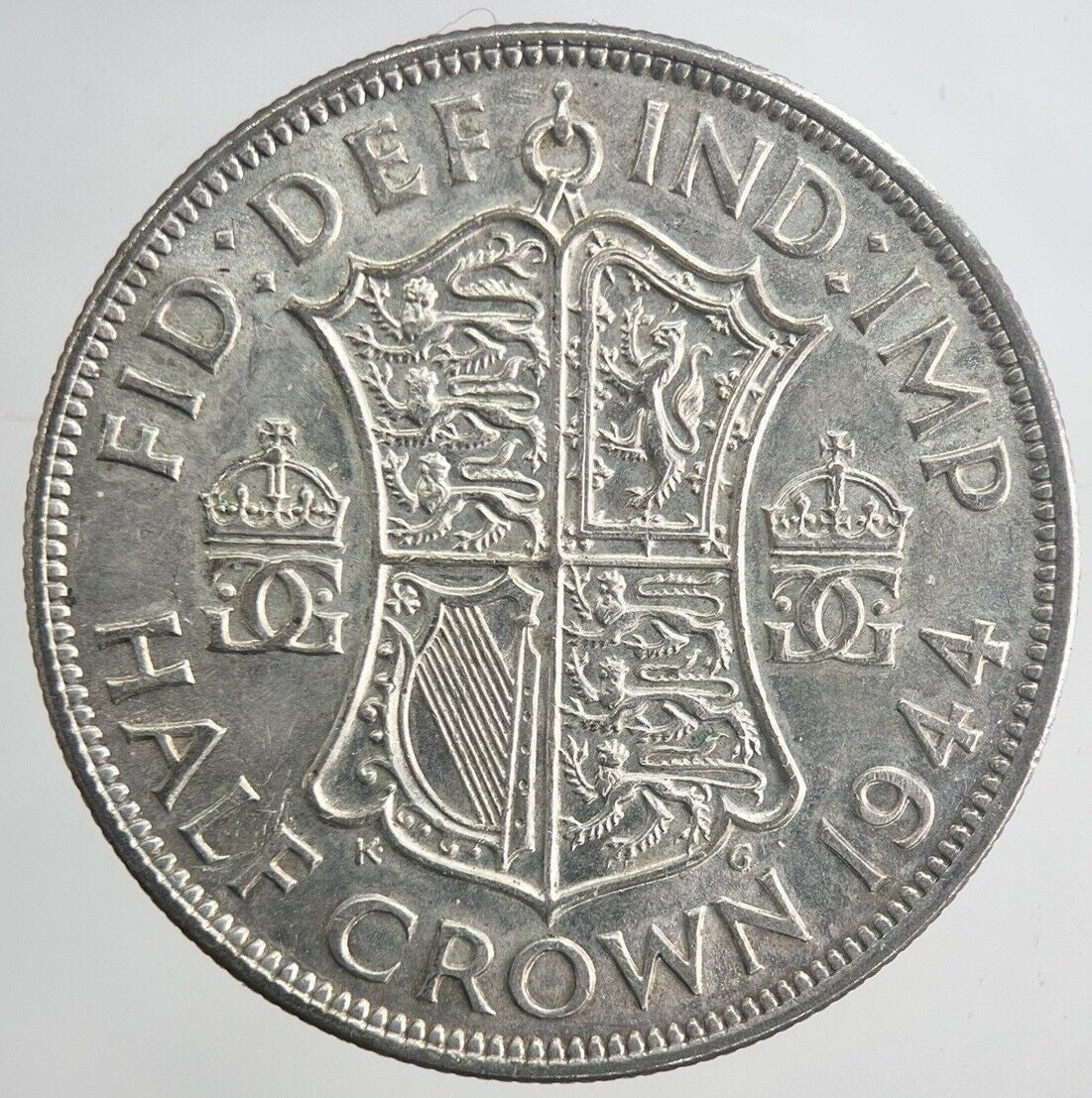 1944 George VI Half-Crown Silver Coin | Very High Grade | a6340