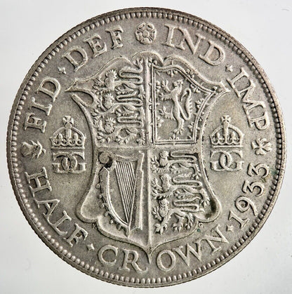 1933 George V Half - Crown Silver Coin | Fine Collectable Grade