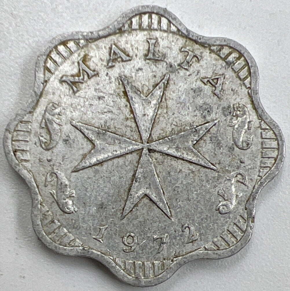 1972 Malta 2 Mils Coin | Collectable Grade | a854