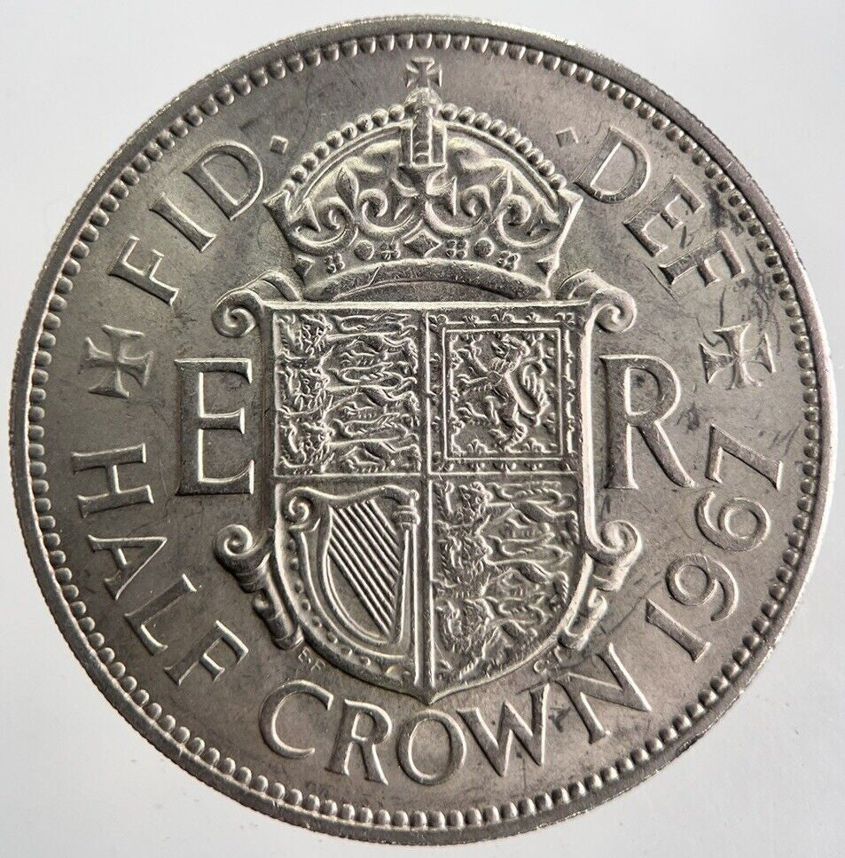 1967 Elizabeth II 2nd Half - Crown Coin | Very High Grade | a7139