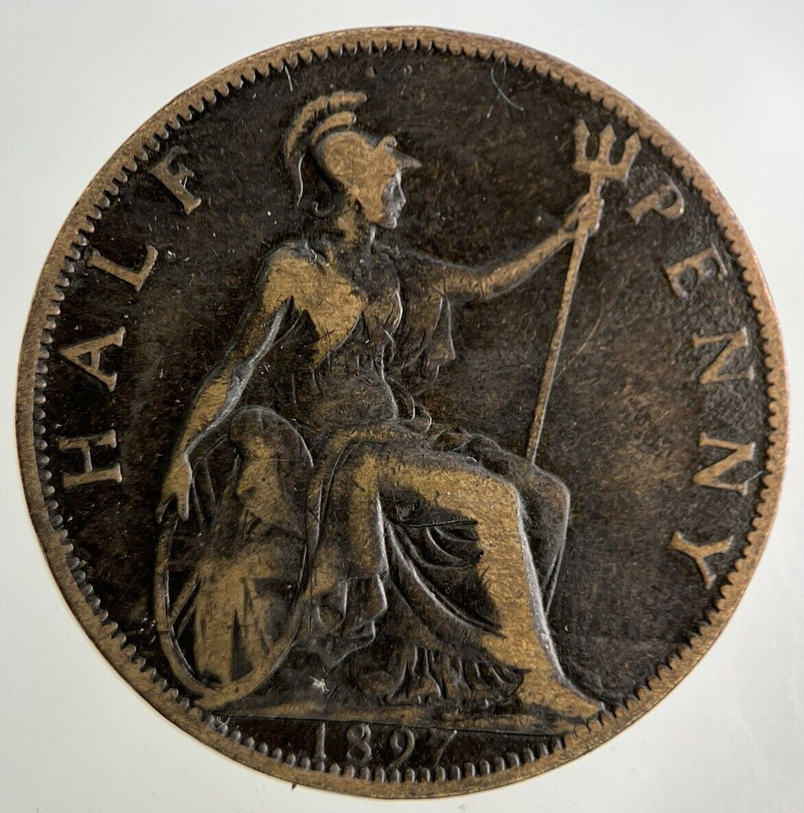 1897 Victoria Half - Penny Coin | Collectable Grade