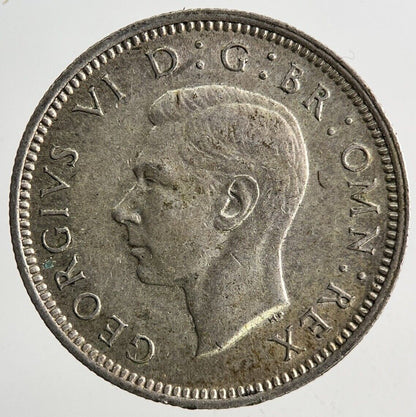 1943 George VI Sixpence Silver Coin | Fine Collectable Grade