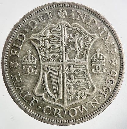 1936 George V Half - Crown Silver Coin | Fine Collectable Grade