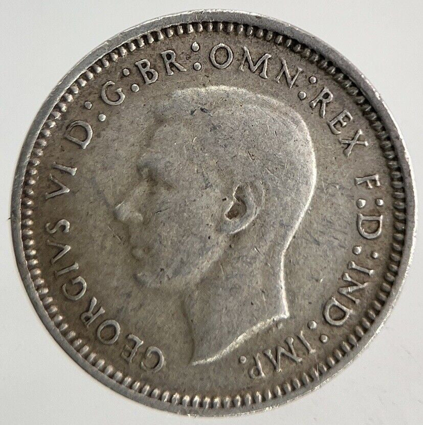 1943 Australia Threepence Silver Coin | Fine Collectable Grade
