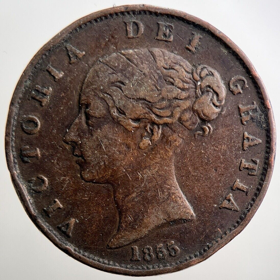 1855 Victoria Half - Penny Coin | Fine Collectable Grade | a3806