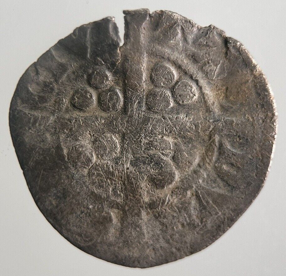 1272 - 1307 British Medieval Edward I 1st Penny Hammered Silver Coin | a4362