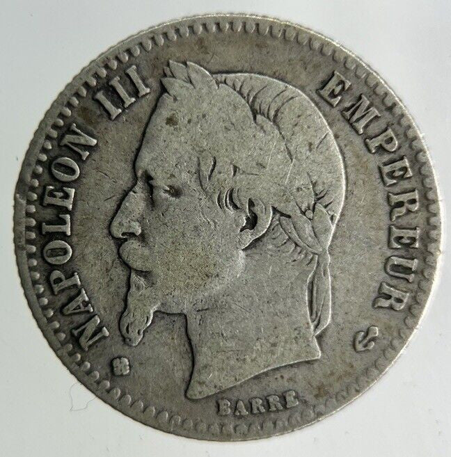 1864 France 50 Centimes Silver Coin | Collectable Grade