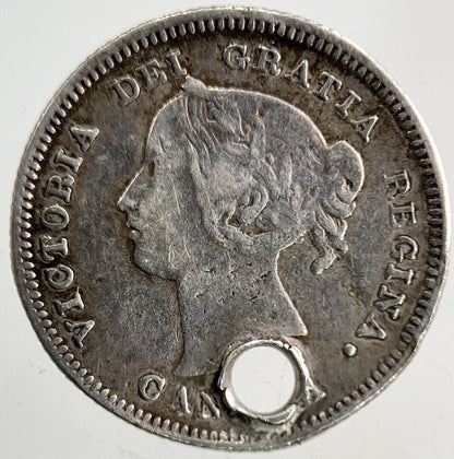 1900 Canada 5 Cents Silver Coin | Fine Collectable Grade